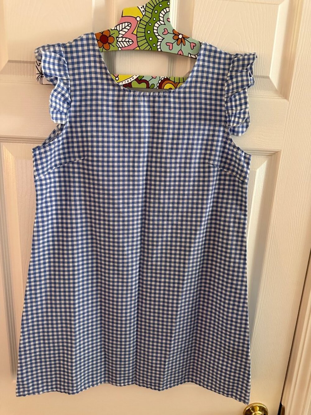 Emery Rose blue and white gingham dress size m